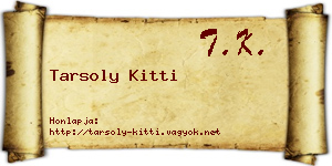 Tarsoly Kitti névjegykártya